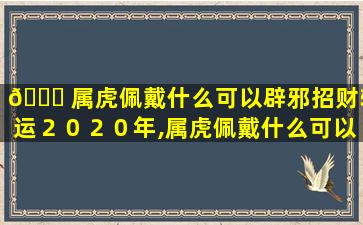 🐟 属虎佩戴什么可以辟邪招财转运２０２０年,属虎佩戴什么可以辟 🕸 邪招财转运2020年11月